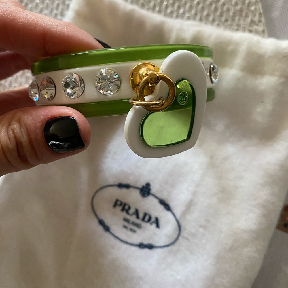 Authentic MIU MIU crystal bracelet y2k